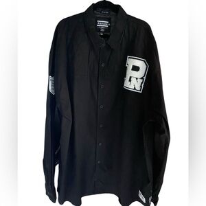 Parish men’s vintage long sleeve 100% shirt, great details on shirt 5XL